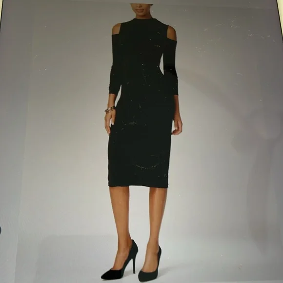 slim fit dress slacks Dave & Johnny 11916 - Short Sheath Dress main image 0